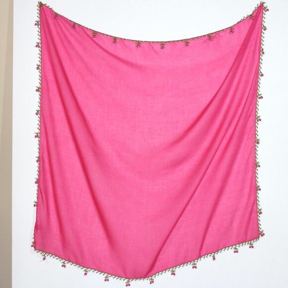 Tulbent Scarf Handmade Crochet Detailing NWOT - Picture 4 of 11